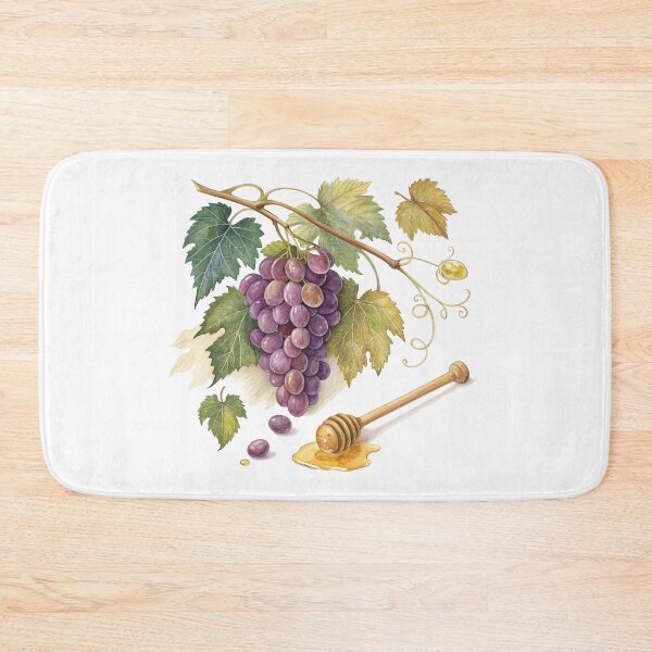 Item preview, Grapes and Honey – Elegant Watercolor Botanical Illustration by Vivo Studio designed and sold by VivoStudio.