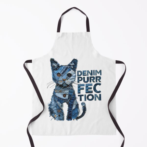 Item preview, Denim Purrfection Cat designed and sold by caracatita75.
