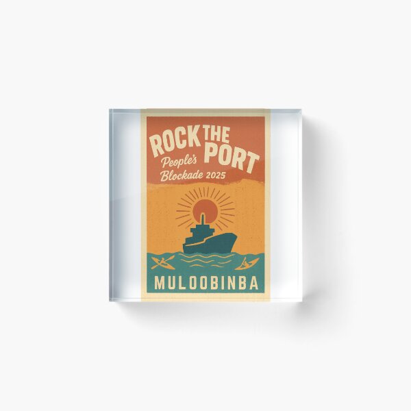Item preview, Rock the Port Muloobinba 2025 – People’s Blockade Climate Protest designed and sold by DigiSudu.