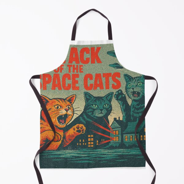 Item preview, Attack of the Space Cats Retro B-Movie designed and sold by Vallentinez.