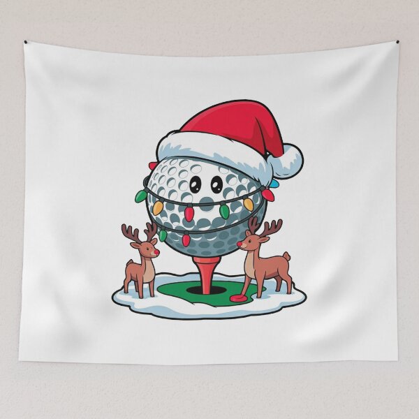 Item preview, Christmas Golf Ball with Reindeer designed and sold by MonkiFlipp.