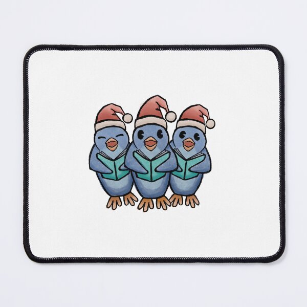 Item preview, Vintage Penguin Christmas Carolers - Retro Style Cartoon designed and sold by mtheuniverse.