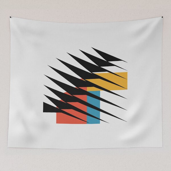 Item preview, Fine Geometric Art Poster – Minimalist Black & White Abstract Triangle Print | Modern Constructivist Wall Decor designed and sold by paulo silveira.