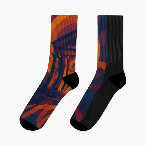 Item preview, Temple of Delphi – Portal of Light | Unique Colorful Owlic Cubist Greek Delphi Temple Art Design | Modern Fine Art Expression for Mythology Lovers designed and sold by Owlic.artwear.