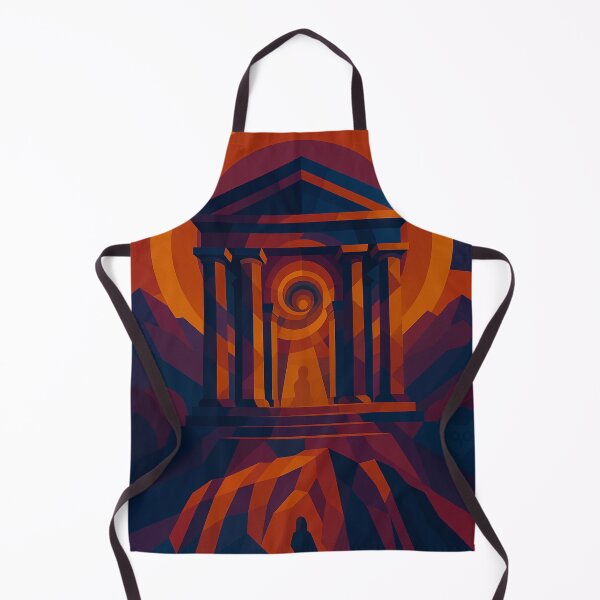 Item preview, Templo de Delfos – Portal de Luz | Diseño artístico único, colorido y cubista del templo griego de Delfos | Expresión de arte moderno para amantes de la mitología designed and sold by Owlic.artwear.