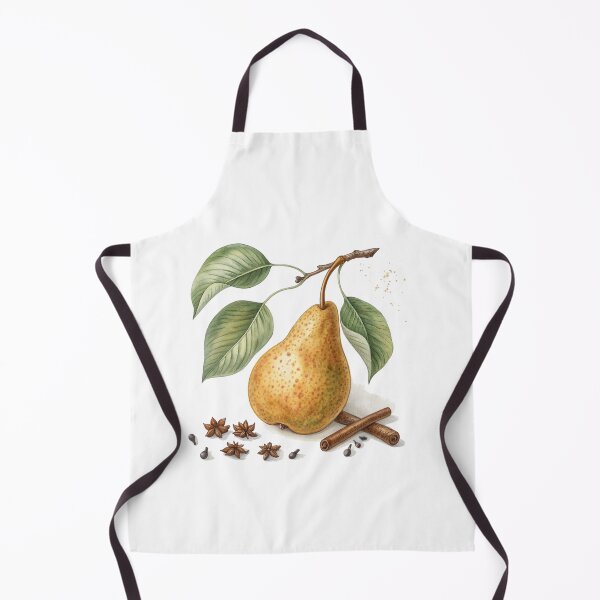 Item preview, Golden Pear with Cinnamon – Elegant Watercolor Autumn Fruit Illustration by Vivo Studio designed and sold by VivoStudio.