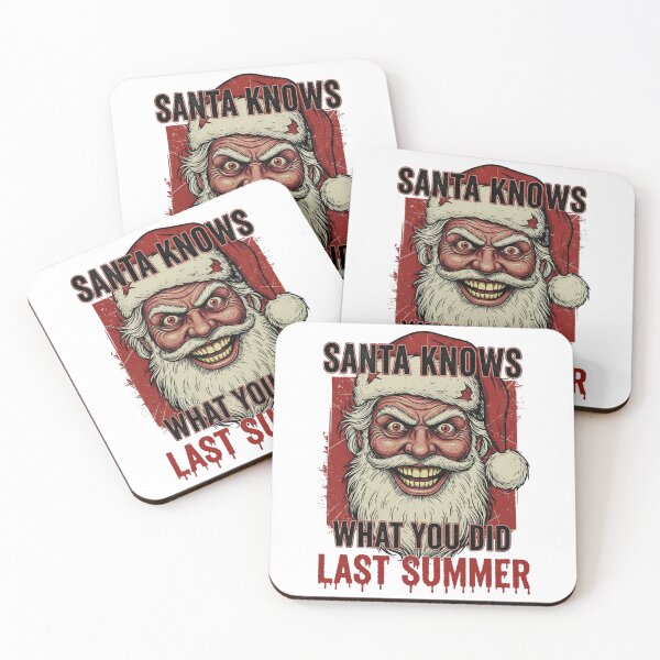 Item preview, Santa Knows What You Did Last Summer – Funny Horror Christmas Design designed and sold by ZYNORAworld.