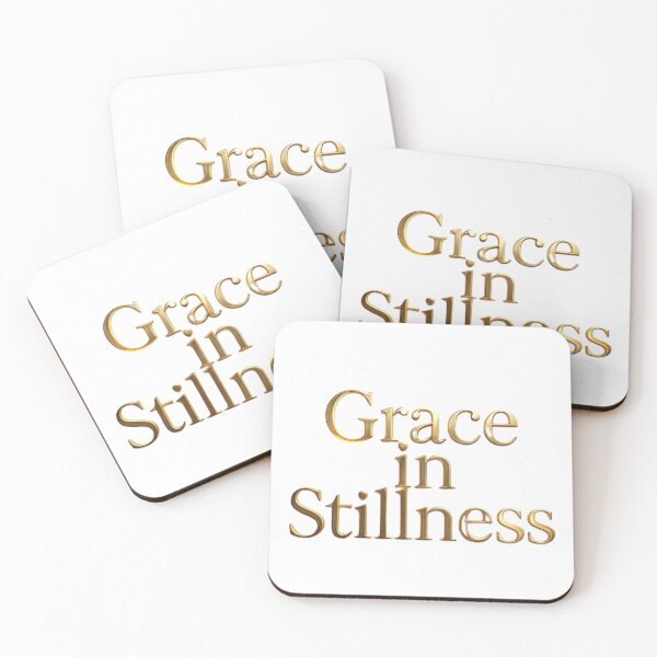 Item preview, Grace in Stillness – Minimal Elegant Gold Typography | Golden Dreams Collection designed and sold by SuyPrintArt.