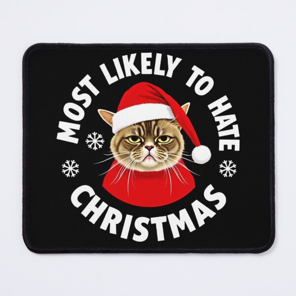 Item preview, Most Likely To Hate The Matching Christmas Abyssinian Cat Shirts designed and sold by FrascatiStudio.