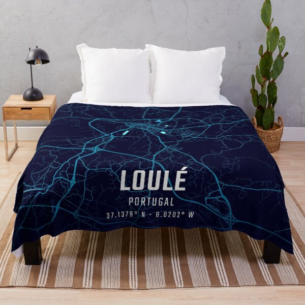 Item preview, Loulé Midnight City Map designed and sold by HomeLivingCo.