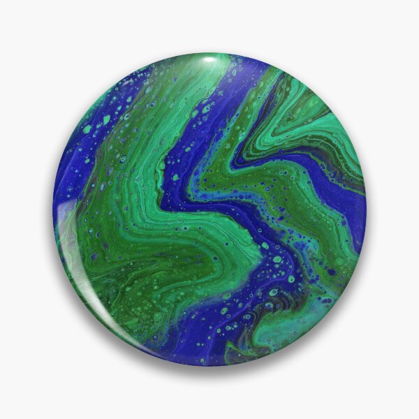 Item preview, Jagged Blue Emerald 2 Vibrant Free Form Abstract designed and sold by Doug  Siegel.