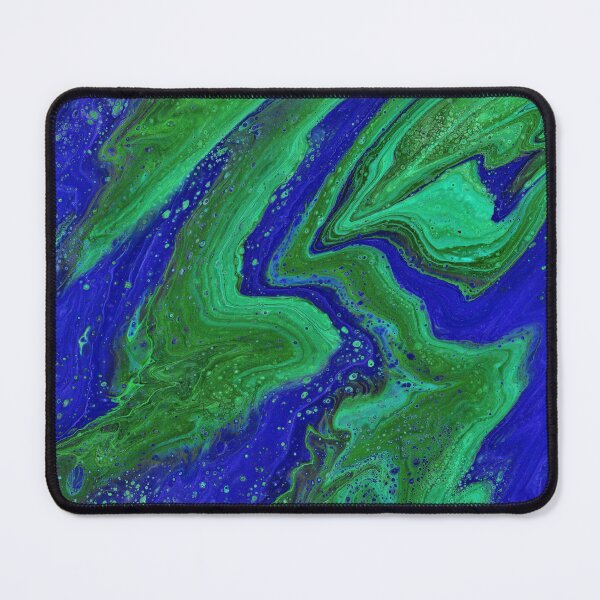 Item preview, Jagged Blue Emerald 2 Vibrant Free Form Abstract designed and sold by Doug  Siegel.