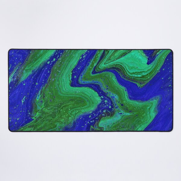 Item preview, Jagged Blue Emerald 2 Vibrant Free Form Abstract designed and sold by Doug  Siegel.