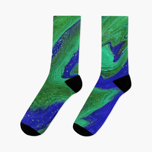 Item preview, Jagged Blue Emerald 2 Vibrant Free Form Abstract designed and sold by Doug  Siegel.