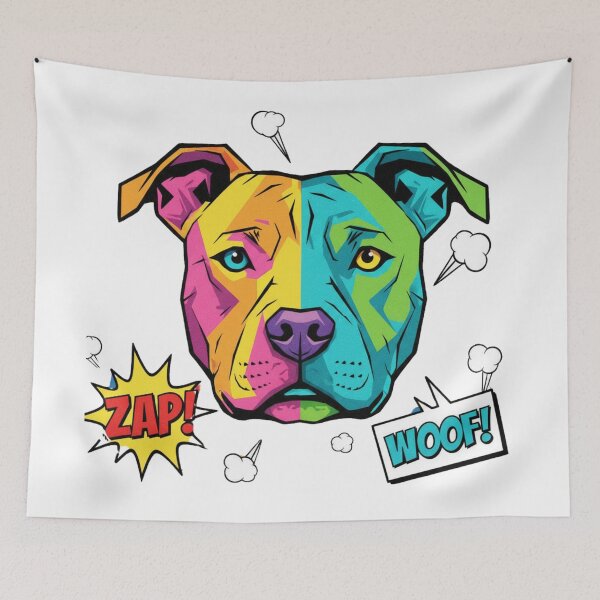Item preview, Pitbull Pop Art ZAP WOF designed and sold by bsbd-action.