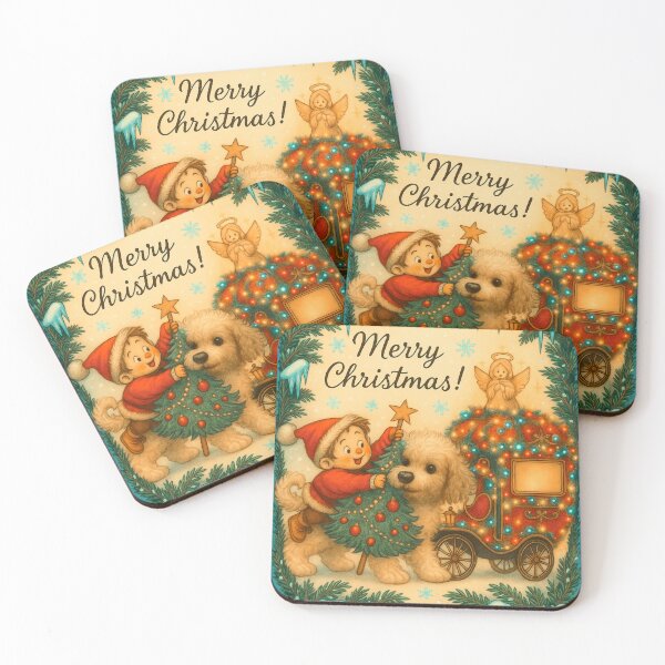 Item preview, Merry christmas - Happy Winter holidays designed and sold by Jani-art-world.