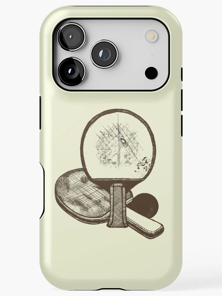 Thumbnail 1 of 4, iPhone Case, Table Tennis - Racket Design designed and sold by Half Mess.
