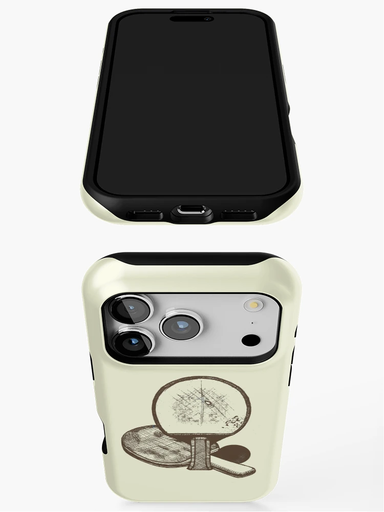 Thumbnail 3 of 4, iPhone Case, Table Tennis - Racket Design designed and sold by Half Mess.