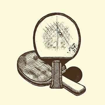 Artwork thumbnail, Table Tennis - Racket Design by Half Mess
