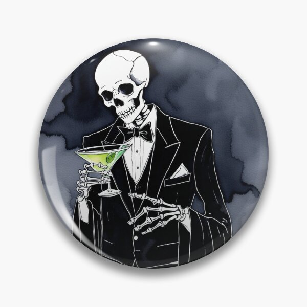 Item preview, Sophisticated Skeleton - Watercolor & Ink 1 designed and sold by KBMediaArt.