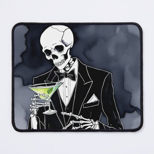Item preview, Sophisticated Skeleton - Watercolor & Ink 1 designed and sold by KBMediaArt.