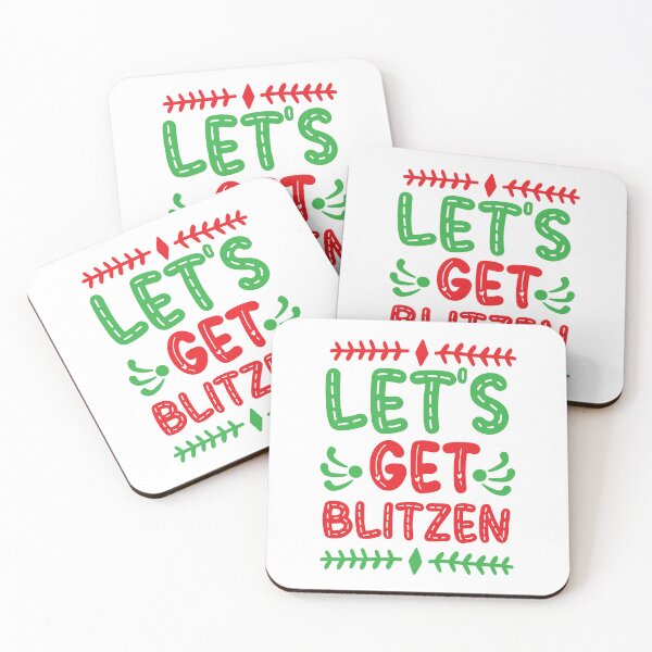 Item preview, Let's Get Blitzen - Funny Christmas Reindeer Drinking Pun designed and sold by FuzionRaptor.