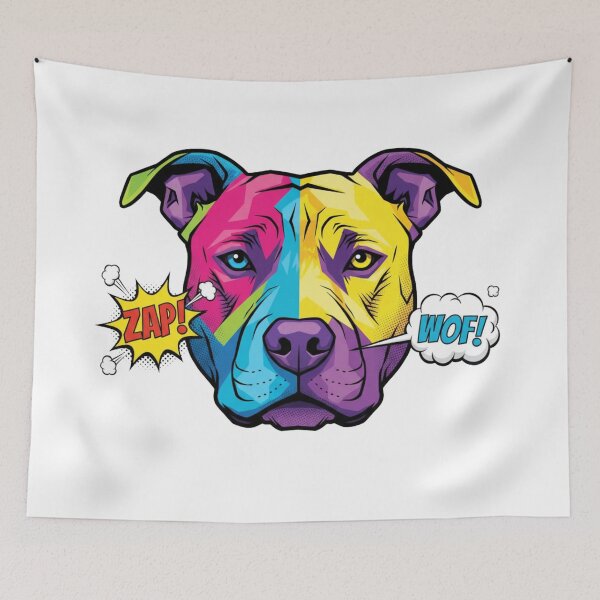 Item preview, Pitbull Pop Art Naranja ZAP designed and sold by bsbd-action.