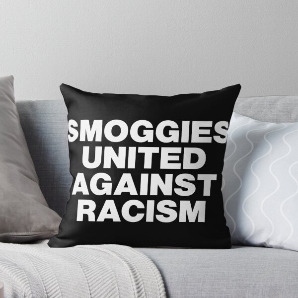 Item preview, Smoggies United Against Racism White Text Dark Background designed and sold by Logo-A-GoGo.