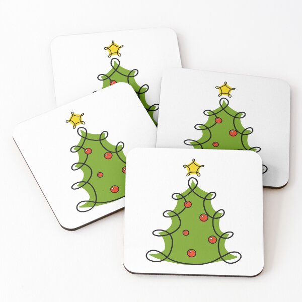 Item preview, Minimal Christmas Tree Line Drawing Art designed and sold by OhNoNotAgain42.