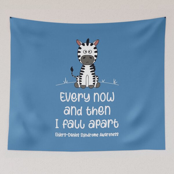 Item preview, Zebra Strong Awareness - Every Now And Then I Fall Apart designed and sold by Designs by Jesabee.