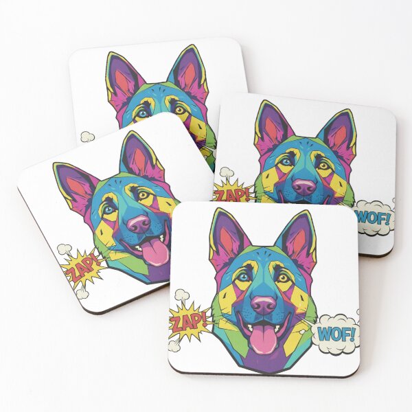 Item preview, Pastor Alemán Pop Art Lengua designed and sold by bsbd-action.