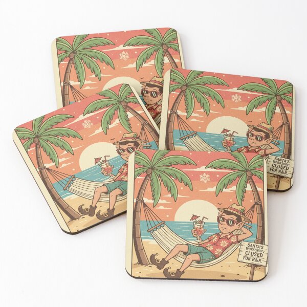 Item preview, Elf On Vacation: Trading Snow for Sand | Funny Tropical Christmas designed and sold by Yuna-verse.
