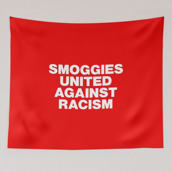 Item preview, Smoggies United Against Racism White Text designed and sold by Logo-A-GoGo.