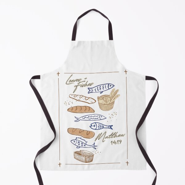 Item preview, Loaves & Fishes Coquette - Matthew 14:19 Christian Scripture designed and sold by Holy Coast Threads (Formerly ChristianFlower).
