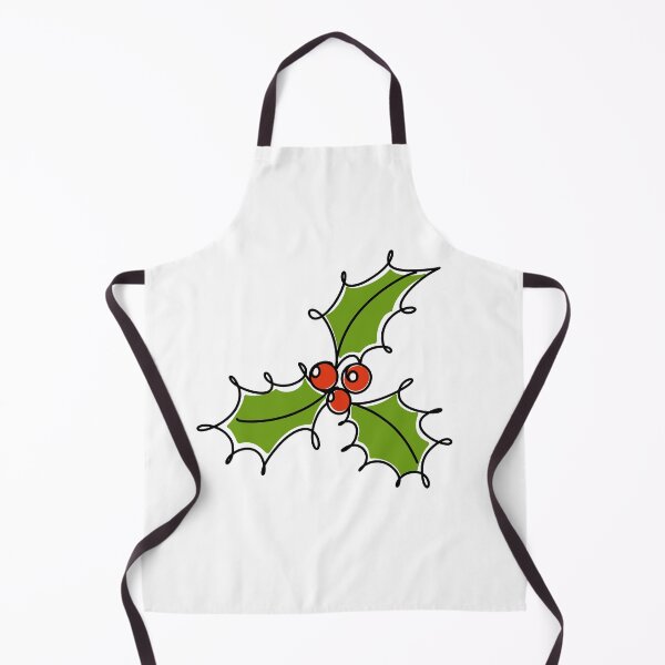 Item preview, Minimal Botanical Holly and Berry Line Drawing Art designed and sold by OhNoNotAgain42.
