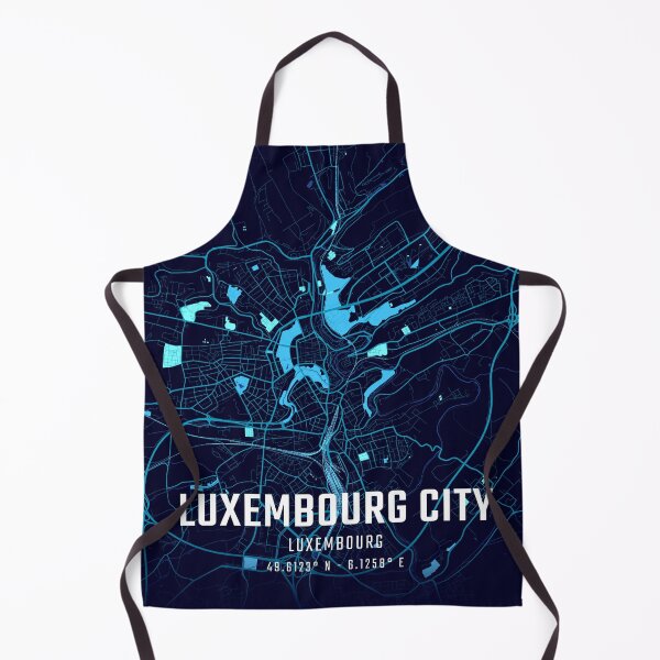 Item preview, Luxembourg City Midnight City Map designed and sold by HomeLivingCo.