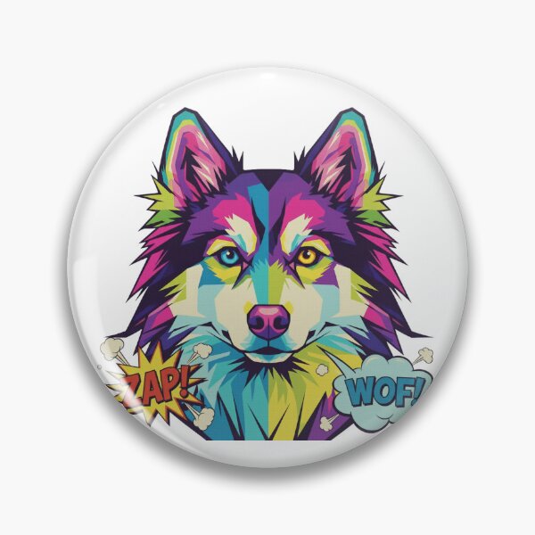 Item preview, Husky Pop Art Peludo ZAP designed and sold by bsbd-action.