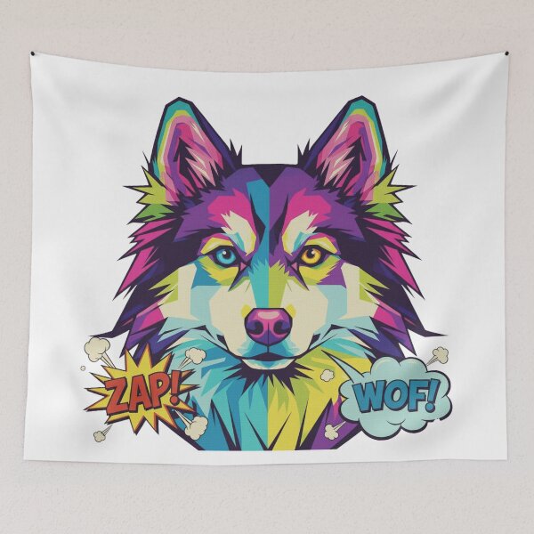Item preview, Husky Pop Art Peludo ZAP designed and sold by bsbd-action.