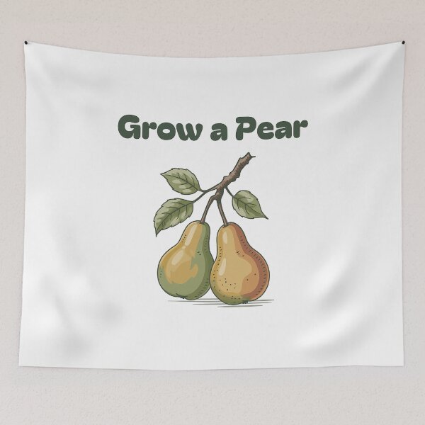 Item preview, Grow a Pear – Cheeky Plant Pun designed and sold by Prints Off Whales.