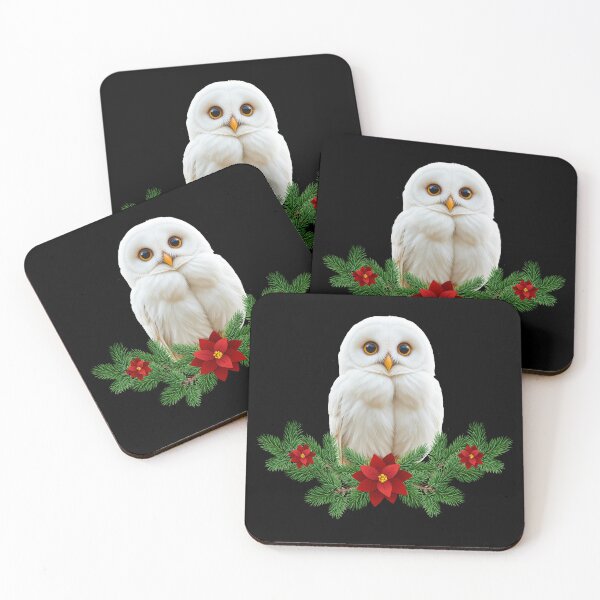 Item preview, White Snow Christmas Owl designed and sold by Atteestude.
