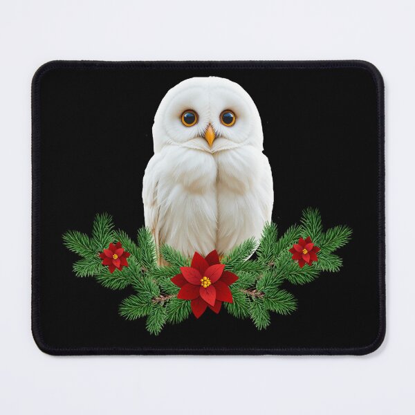 Item preview, White Snow Christmas Owl designed and sold by Atteestude.