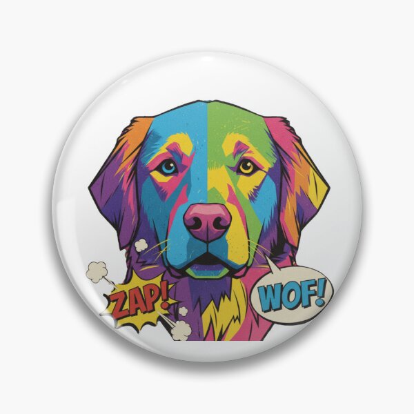 Item preview, Golden Retriever Pop Art Cara designed and sold by bsbd-action.
