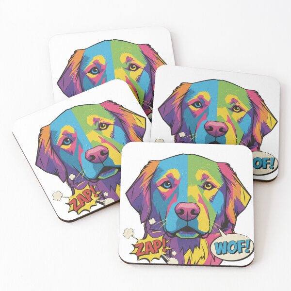Item preview, Golden Retriever Pop Art Cara designed and sold by bsbd-action.