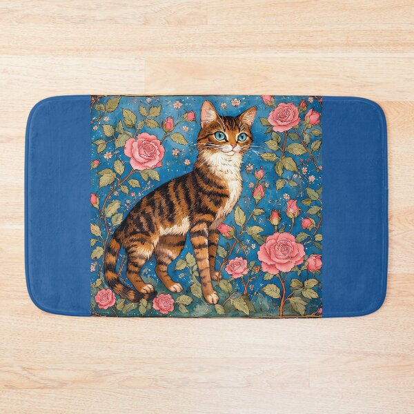 Item preview, A medieval cat among fantastical roses. designed and sold by Natalia-Vlad.