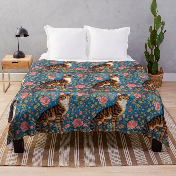 Item preview, A medieval cat among fantastical roses. designed and sold by Natalia-Vlad.