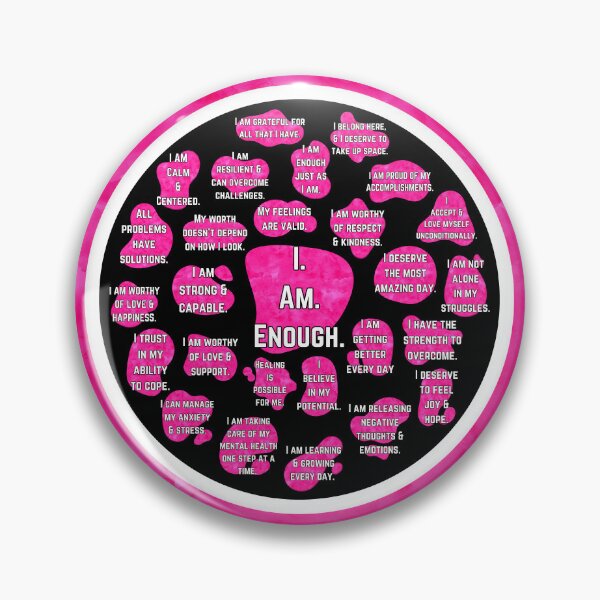 Item preview, Hot Pink Daily Affirmations - Dark Version designed and sold by The Subbin' Sisters.