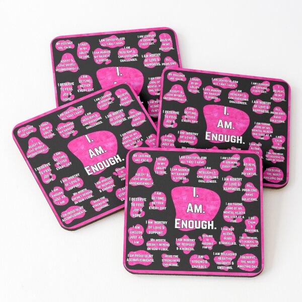 Item preview, Hot Pink Daily Affirmations - Dark Version designed and sold by The Subbin' Sisters.