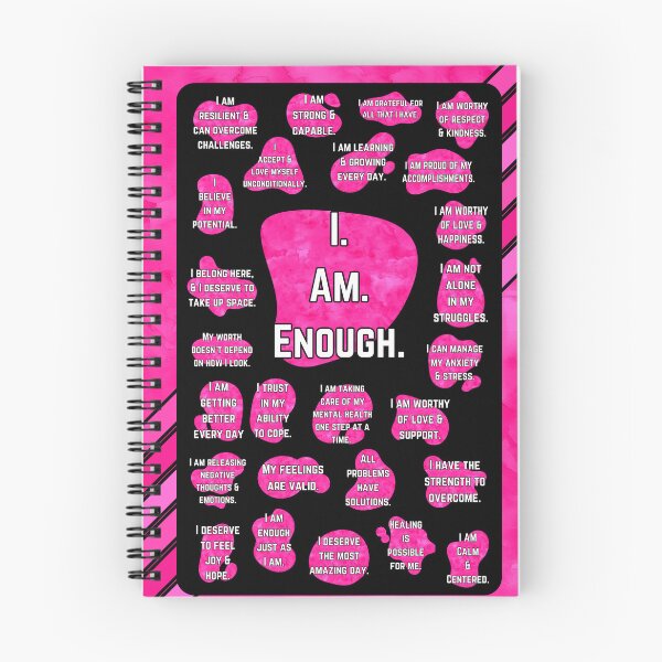 Item preview, Hot Pink Daily Affirmations - Dark Version designed and sold by The Subbin' Sisters.