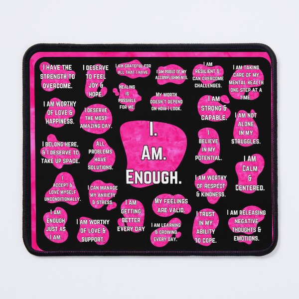 Item preview, Hot Pink Daily Affirmations - Dark Version designed and sold by The Subbin' Sisters.