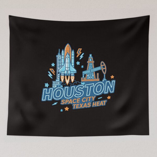 Item preview, Houston Space City Neon Sticker designed and sold by Mirkoniart.